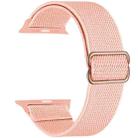For Apple Watch 42 / 44 / 45 / 46 / 49mm xDfind Adjustable Slide Buckle Elastic Nylon Watch Band(Pink Sand) - 2