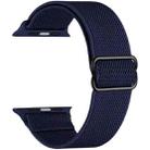 For Apple Watch 38 / 40 / 41 / S10 42mm xDfind Adjustable Slide Buckle Elastic Nylon Watch Band(Dark Blue) - 2