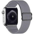 For Apple Watch 38 / 40 / 41 / S10 42mm xDfind Adjustable Slide Buckle Elastic Nylon Watch Band(Grey) - 1