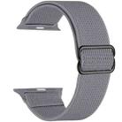 For Apple Watch 38 / 40 / 41 / S10 42mm xDfind Adjustable Slide Buckle Elastic Nylon Watch Band(Grey) - 2