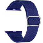 For Apple Watch 38 / 40 / 41 / S10 42mm xDfind Adjustable Slide Buckle Elastic Nylon Watch Band(Royal Blue) - 2