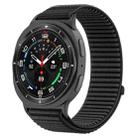 For Samsung Galaxy Watch8 / 8 Classic xDfind Woven Nylon Hook And Loop Fastener Watch Band(Black) - 1