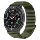 For Samsung Galaxy Watch8 / 8 Classic xDfind Woven Nylon Hook And Loop Fastener Watch Band(Spruce Green) - 1