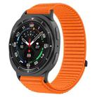 For Samsung Galaxy Watch8 / 8 Classic xDfind Woven Nylon Hook And Loop Fastener Watch Band(Orange) - 1