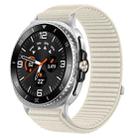For Samsung Galaxy Watch8 / 8 Classic xDfind Woven Nylon Hook And Loop Fastener Watch Band(Starlight) - 1