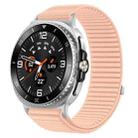 For Samsung Galaxy Watch8 / 8 Classic xDfind Woven Nylon Hook And Loop Fastener Watch Band(Milkshake Pink) - 1