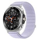 For Samsung Galaxy Watch8 / 8 Classic xDfind Woven Nylon Hook And Loop Fastener Watch Band(Hyacinth Purple) - 1