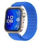 For Huawei Watch Fit4 / Fit4 Pro / Fit3 xDfind Woven Nylon Hook And Loop Fastener Watch Band(Klein Blue) - 1