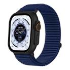 For Apple Watch 42 / 44 / 45 / 46 / 49mm xDfind Woven Nylon Hook And Loop Fastener Watch Band(Azure) - 1
