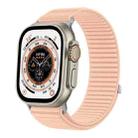 For Apple Watch 38 / 40 / 41 / S10 42mm xDfind Woven Nylon Hook And Loop Fastener Watch Band(Milkshake Pink) - 1