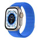 For Apple Watch 38 / 40 / 41 / S10 42mm xDfind Woven Nylon Hook And Loop Fastener Watch Band(Klein Blue) - 1