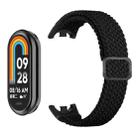 For Xiaomi Smart Band 10 / 9 / 8 xDfind Adjustable Elastic Nylon Braided Watch Band(Black) - 2