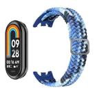 For Xiaomi Smart Band 10 / 9 / 8 xDfind Adjustable Elastic Nylon Braided Watch Band(Colorful Blue) - 2