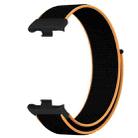 For Xiaomi Smart Band 9 Pro/8 Pro/Redmi Watch 5/4 xDfind Nylon Hook and Loop Fastener Watch Band(Black Orange) - 2
