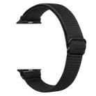For Apple Watch 42 / 44 / 45 / 46 / 49mm xDfind Ladder Buckle Small Waist Elastic Nylon Watch Band(Black) - 2