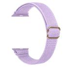 For Apple Watch 42 / 44 / 45 / 46 / 49mm xDfind Ladder Buckle Small Waist Elastic Nylon Watch Band(Lavender) - 2