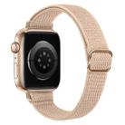 For Apple Watch 38 / 40 / 41 / S10 42mm xDfind Ladder Buckle Small Waist Elastic Nylon Watch Band(Flesh Pink) - 1
