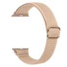 For Apple Watch 38 / 40 / 41 / S10 42mm xDfind Ladder Buckle Small Waist Elastic Nylon Watch Band(Flesh Pink) - 2