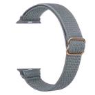 For Apple Watch 38 / 40 / 41 / S10 42mm xDfind Ladder Buckle Small Waist Elastic Nylon Watch Band(Blue Grey) - 2