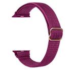 For Apple Watch 38 / 40 / 41 / S10 42mm xDfind Ladder Buckle Small Waist Elastic Nylon Watch Band(Pitaya) - 2