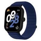 For Xiaomi Smart Band 9 Pro/8 Pro/Redmi Watch 5/4 xDfind Woven Nylon Hook And Loop Fastener Watch Band(Azure) - 1