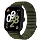 For Xiaomi Smart Band 9 Pro/8 Pro/Redmi Watch 5/4 xDfind Woven Nylon Hook And Loop Fastener Watch Band(Spruce Green) - 1
