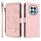 For OPPO F29 5G Global Butterfly Love Flower Multi-card Zipper Wallet Leather Phone Case(Pink) - 2