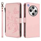 For OPPO Find X8 5G Butterfly Love Flower Multi-card Zipper Wallet Leather Phone Case(Pink) - 2