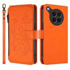 For OPPO Find X8s 5G Butterfly Love Flower Multi-card Zipper Wallet Leather Phone Case(Orange) - 2