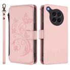 For OPPO Find X8s 5G Butterfly Love Flower Multi-card Zipper Wallet Leather Phone Case(Pink) - 2