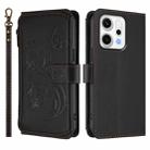For OPPO Reno14 F 5G / Reno14 5G Butterfly Love Flower Multi-card Zipper Wallet Leather Phone Case(Black) - 2