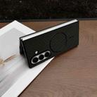 For Samsung Galaxy Z Fold7 Carbon Fiber Texture MagSafe Phone Case(Black) - 3