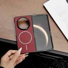 For Honor Magic V5 Carbon Fiber Texture MagSafe Phone Case(Black) - 3