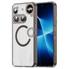 For Nothing Phone 3 PC Hybrid TPU Airbag Shockproof MagSafe Phone Case(Transparent Black) - 1