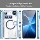 For Nothing Phone 3 PC Hybrid TPU Airbag Shockproof MagSafe Phone Case(Transparent Blue) - 2