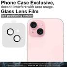 For iPhone 15 / 15 Plus imak Glass Rear Camera Lens Film Phone Case Exclusive, Self-positioning Version - 3