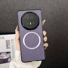 For Honor Magic V5 CD Magsafe Magnetic Cloth Texture Phone Case(Purple) - 1