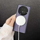 For Honor Magic V5 CD Magsafe Magnetic Cloth Texture Phone Case(Purple) - 3