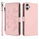 For Samsung Galaxy A07 4G / A06 4G / 5G Butterfly Love Flower Multi-card Zipper Wallet Leather Phone Case(Pink) - 2