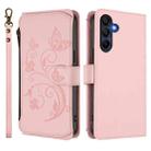 For Samsung Galaxy A17 / A26 5G Butterfly Love Flower Multi-card Zipper Wallet Leather Phone Case(Pink) - 2