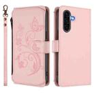 For Samsung Galaxy A36 5G / A56 5G Butterfly Love Flower Multi-card Zipper Wallet Leather Phone Case(Pink) - 2
