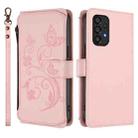 For Samsung Galaxy A53 5G Butterfly Love Flower Multi-card Zipper Wallet Leather Phone Case(Pink) - 2