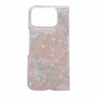 For Google Pixel 10 Pro Fold Pearlescent Shell Texture Phone Case(Pink Green) - 1
