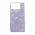 For Google Pixel 10 Pro Fold Pearlescent Shell Texture Phone Case(Purple) - 1