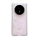 For Honor Magic V5 Pearlescent Shell Texture Phone Case(Pink) - 1
