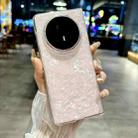 For Honor Magic V5 Pearlescent Shell Texture Phone Case(Pink) - 2
