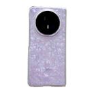 For Honor Magic V5 Pearlescent Shell Texture Phone Case(Purple) - 1
