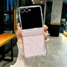 For Samsung Galaxy Z Flip7 5G Three-piece Set Pearlescent Shell Texture Phone Case(Pink) - 2