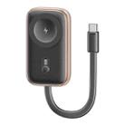 For Apple Watch Series USAMS CD245 1200mAh Portable Watch Wireless Charger with Cable(Desert Gold) - 1
