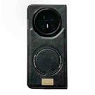 For Honor Magic V5 Crazy Horse Pattern MagSafe Magnetic Phone Case(Black) - 1